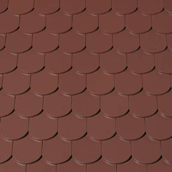 Керамічна черепиця Creaton Biber Klassik Rundschnitt AUT, Коричневий
