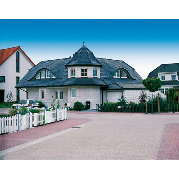 Керамічна черепиця Creaton Biber Klassik Rundschnitt AUT, Сланець