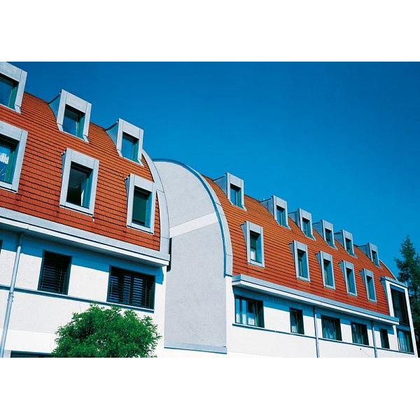 Керамічна черепиця Creaton Biber Ambiente Geradschnitt, натуральний червоний