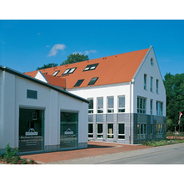 Керамічна черепиця Creaton Biber Ambiente Geradschnitt, натуральний червоний