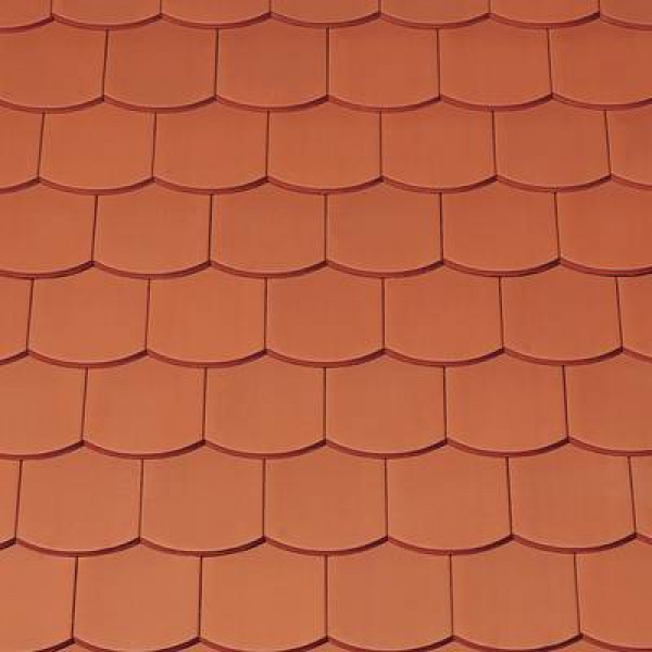 Керамічна черепиця Creaton Biber Ambiente Segmentschnitt, натуральний червоний