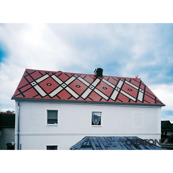 Керамічна черепиця Creaton Biber Klassik Finesse, колір Червоний
