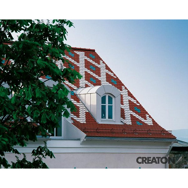 Керамічна черепиця Creaton Biber Klassik Finesse, колір Червоний