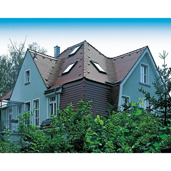 Керамічна черепиця Creaton Biber Profil + Berliner, натуральний червоний