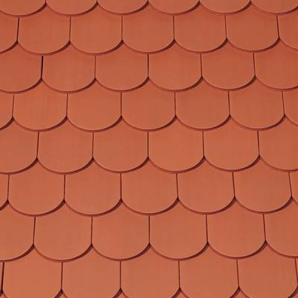 Керамічна черепиця Creaton Biber Sakral Rundschnitt, натуральний червоний