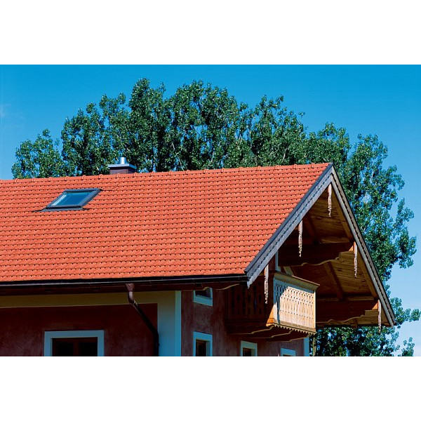 Керамічна черепиця Creaton Rustico, натуральний червоний