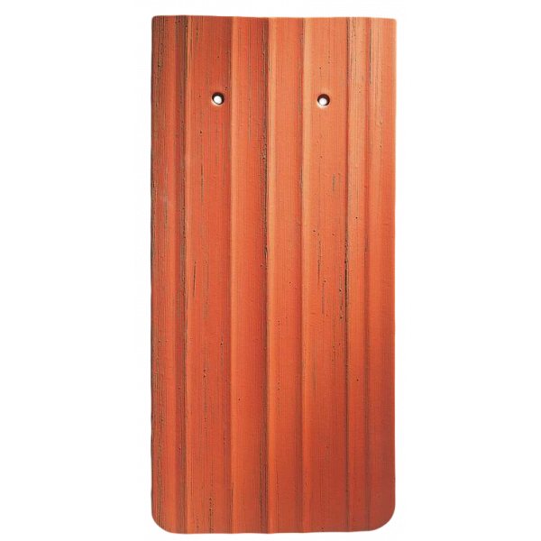 Керамічна черепиця Creaton Biber Antik Geradschnitt, натуральний червоний