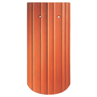 Керамічна черепиця Creaton Biber Antik Korbbogenschnitt, натуральний червоний