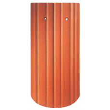 Керамічна черепиця Creaton Biber Antik Korbbogenschnitt, натуральний червоний