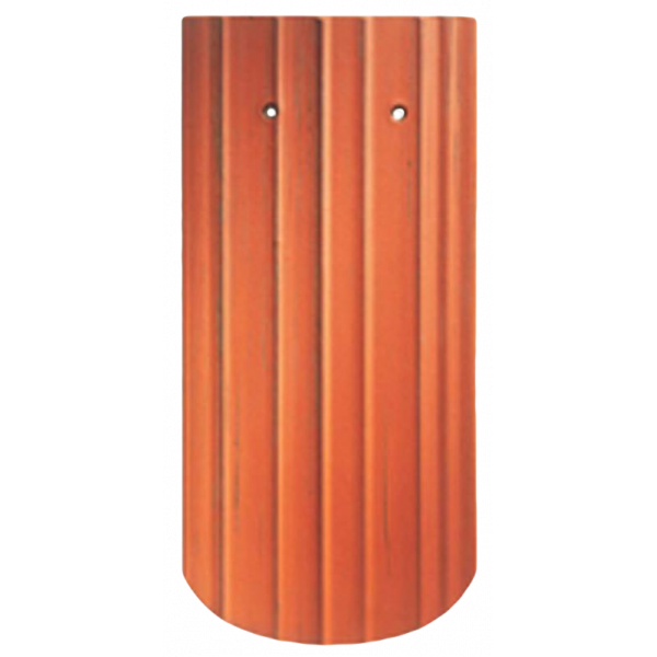 Керамічна черепиця Creaton Biber Antik Korbbogenschnitt, натуральний червоний