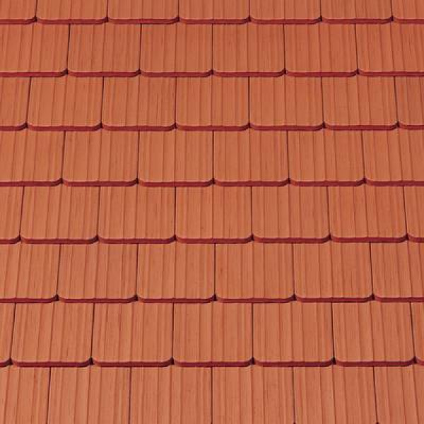 Керамічна черепиця Creaton Biber Antik Geradschnitt, натуральний червоний