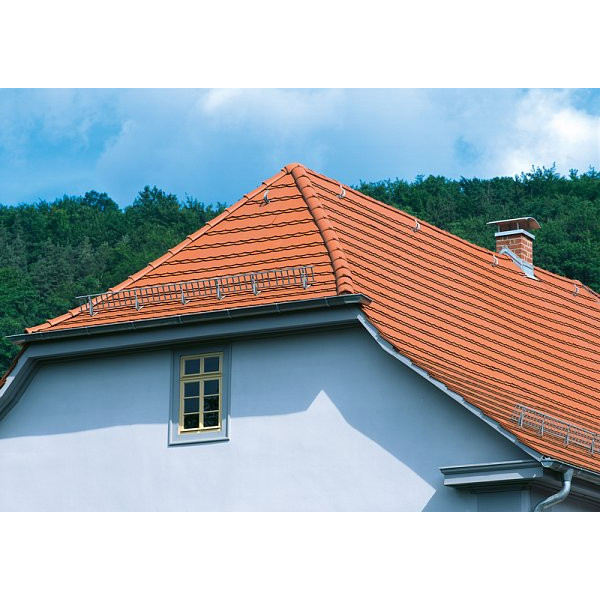Керамічна черепиця Creaton Biber Antik Geradschnitt, натуральний червоний