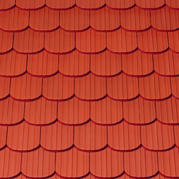 Керамічна черепиця Creaton Biber Antik Korbbogenschnitt, натуральний червоний