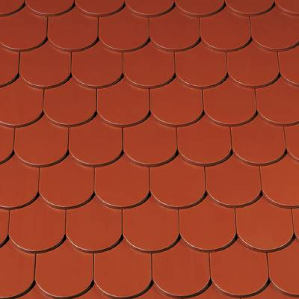 Керамічна черепиця Creaton Biber Klassik Rundschnitt ROG, Червоний