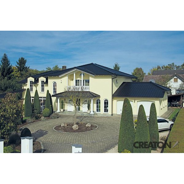 Керамічна черепиця Creaton Maxima Finesse, колір Чорна глазур