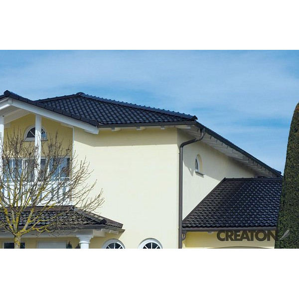 Керамічна черепиця Creaton Maxima Finesse, колір Чорна глазур