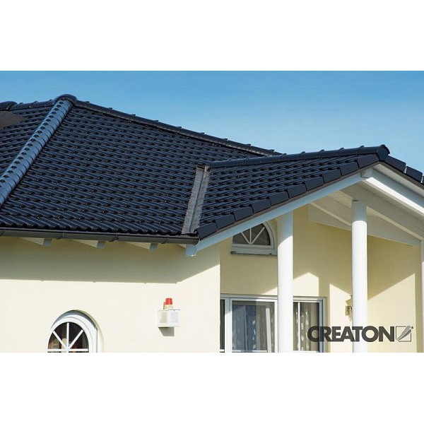 Керамічна черепиця Creaton Maxima Finesse, колір Чорна глазур