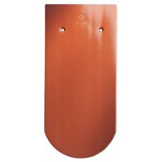 Керамічна черепиця Creaton Biber Klassik Rundschnitt ROG, Глазурований червоний