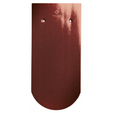 Керамічна черепиця Creaton Biber Klassik Rundschnitt ROG, Глазурований коричневий