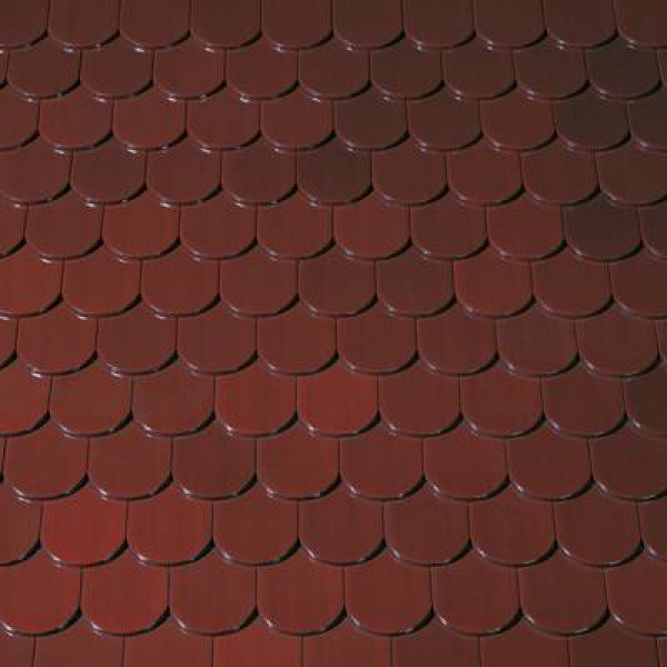 Керамічна черепиця Creaton Biber Klassik Rundschnitt ROG, Глазурований коричневий