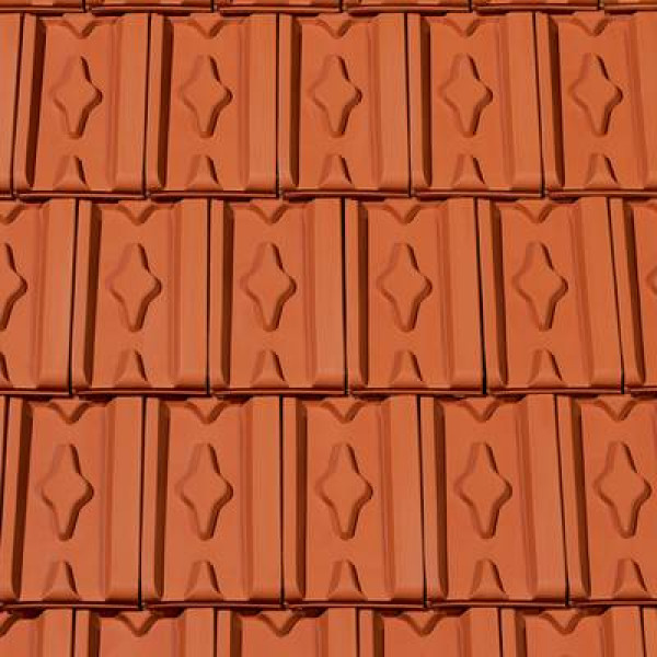 Керамічна черепиця Creaton Herzziegel, натуральний червоний