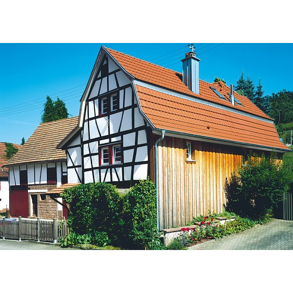 Керамічна черепиця Creaton Herzziegel, натуральний червоний