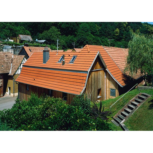 Керамічна черепиця Creaton Herzziegel, натуральний червоний