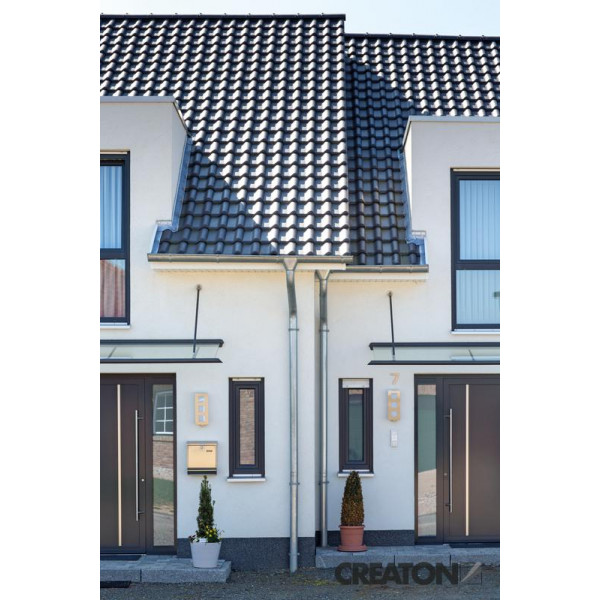 Керамічна черепиця Creaton Premion, Nuance, колір Чорний матовий