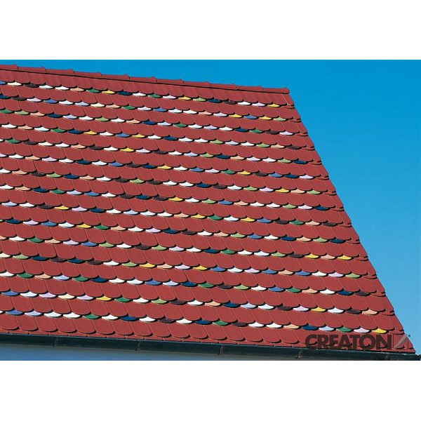 Керамічна черепиця Creaton Biber Klassik Finesse, колір Винно-червоний