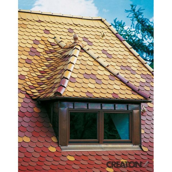 Керамічна черепиця Creaton Biber Klassik Nuance, колір Червоний