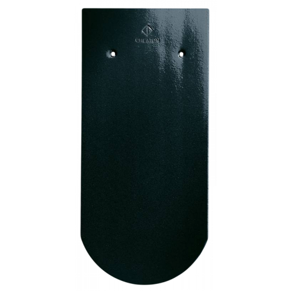 Керамічна черепиця Creaton Biber Klassik Rundschnitt ROG, Глазурований чорний