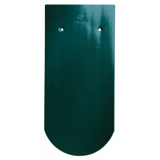 Керамічна черепиця Creaton Biber Klassik Rundschnitt ROG, Глазурований зелений