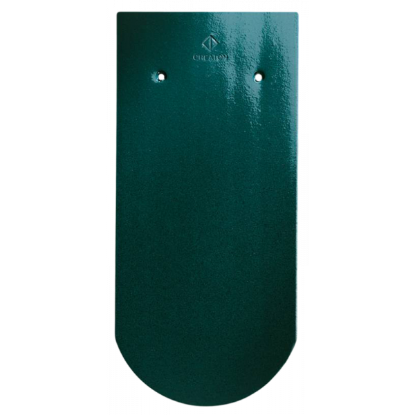 Керамічна черепиця Creaton Biber Klassik Rundschnitt ROG, Глазурований зелений