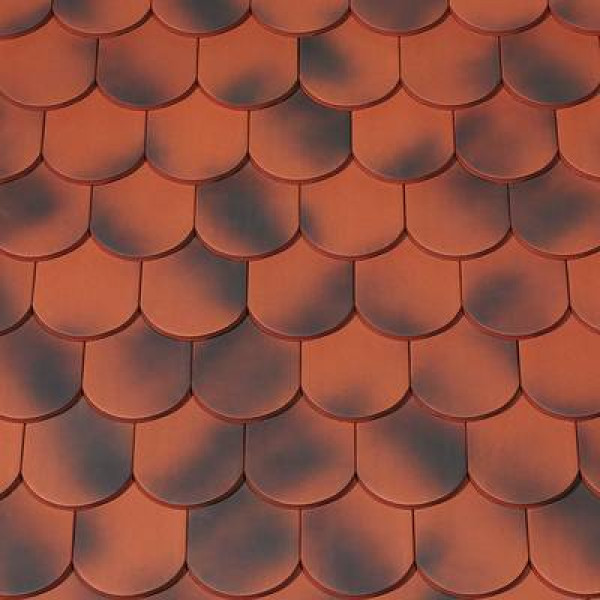 Керамічна черепиця Creaton Biber Klassik Rundschnitt AUT, Полум'яний червоний