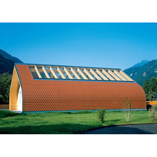 Керамічна черепиця Creaton Biber Klassik Rundschnitt ROG, натуральний червоний