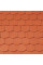 Керамічна черепиця Creaton Biber Profil + Sachsischer 15,5x38x1,2, натуральний червоний