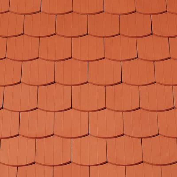 Керамічна черепиця Creaton Biber Profil + Sachsischer 15,5x38x1,2, натуральний червоний