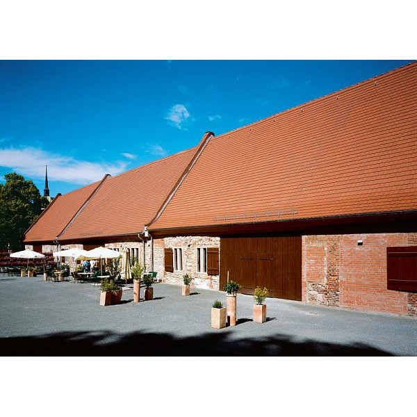 Керамічна черепиця Creaton Biber Profil + Sachsischer 15,5x38x1,2, натуральний червоний