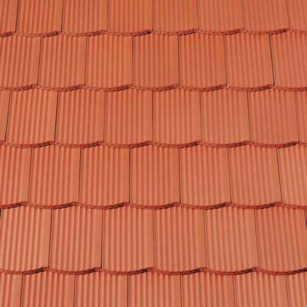 Керамічна черепиця Creaton Biber Profil + Strangfalziegel, натуральний червоний
