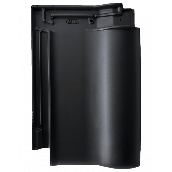 Керамічна черепиця Erlus E 58 PLUS, Чорний матовий