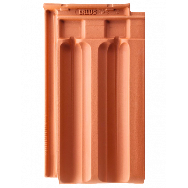 Керамічна черепиця Erlus Falzziegel, натуральний червоний