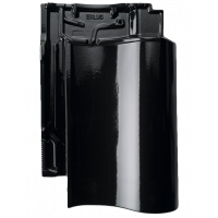 Керамічна черепиця Erlus Hohlfalz SL, Сапфір чорний