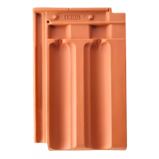 Керамічна черепиця Erlus Grossfalzziegel, натуральний червоний