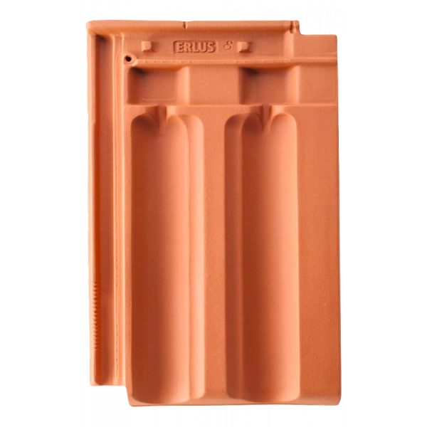 Керамічна черепиця Erlus Grossfalzziegel, натуральний червоний