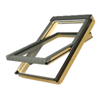 Деревянное мансардное окно, FTU-V U3, 134x98, Среднеповоротное открывание, Fakro