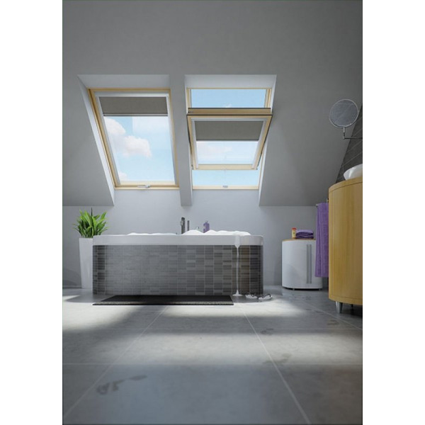 Мансардне вікно (ПВХ), PTP-V U3, 66x118, Середньоворотне відкривання, Fakro