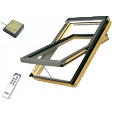 Дерев'яне мансардне вікно, FTP-V U3 Electro/Z-Wave, 66x118, Електричний привід відкривання, Fakro
