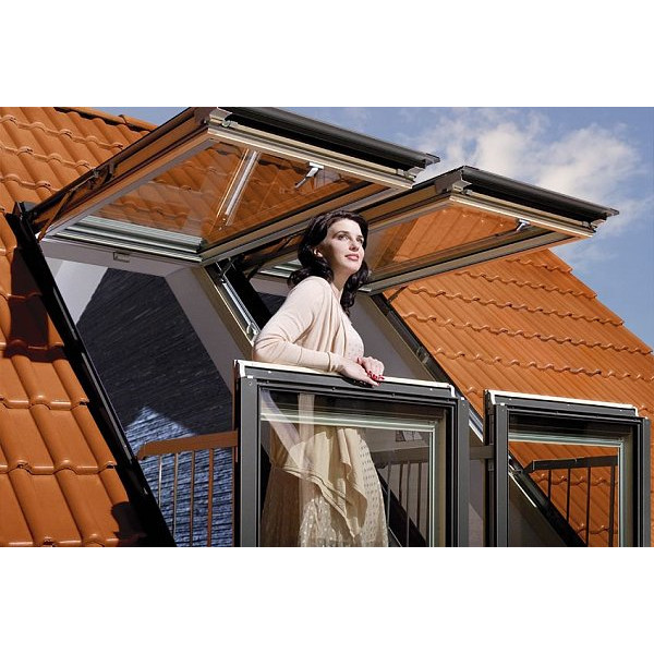 Мансардне вікно-балкон, FGH-V P2 Galeria, 78x255, Fakro