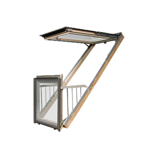 Мансардне вікно-балкон, FGH-V P2 Galeria, 94x255, Fakro