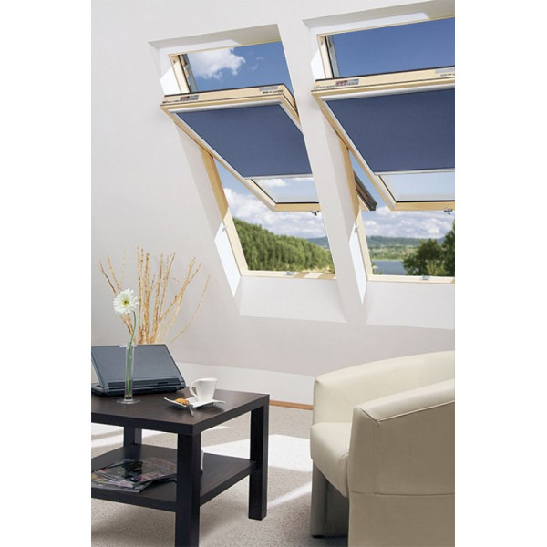 Дерев'яне мансардне вікно Fakro з піднесеною віссю повороту створки proSky, FDY-V U3 Duet proSky, 94x186, Середньоворотне відкривання